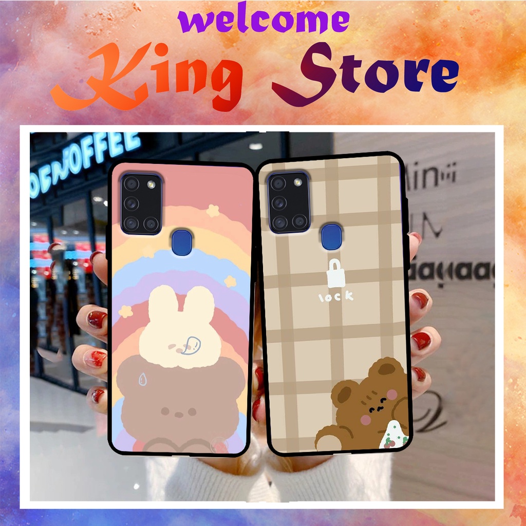 Ốp lưng Samsung A11/A21/A21S in hình Gấu nhỏ siêu đẹp, độc, lạ_KINGSTORE.HN_Ốp SS