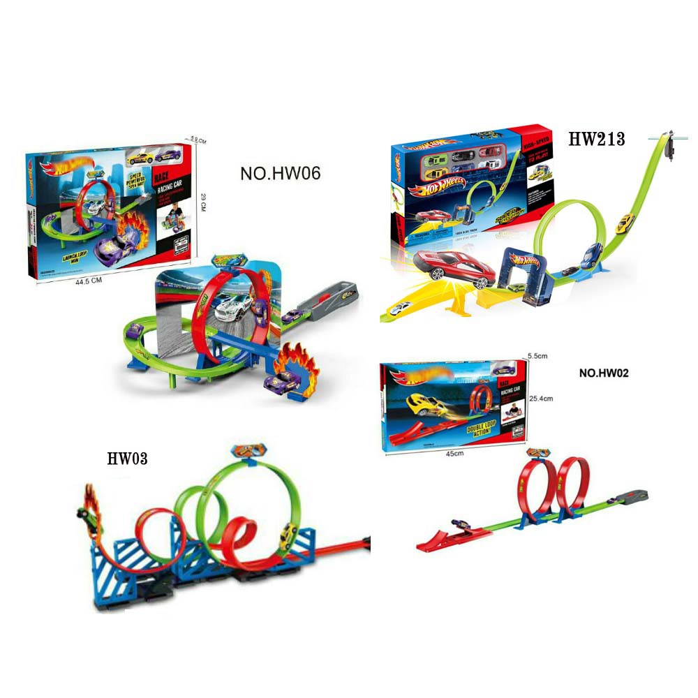 HOT WHEELS Rdy Đường Ray Xe Hơi Xoay 360 Độ