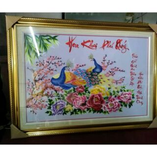 Tranh thêu sẵn chưa khung