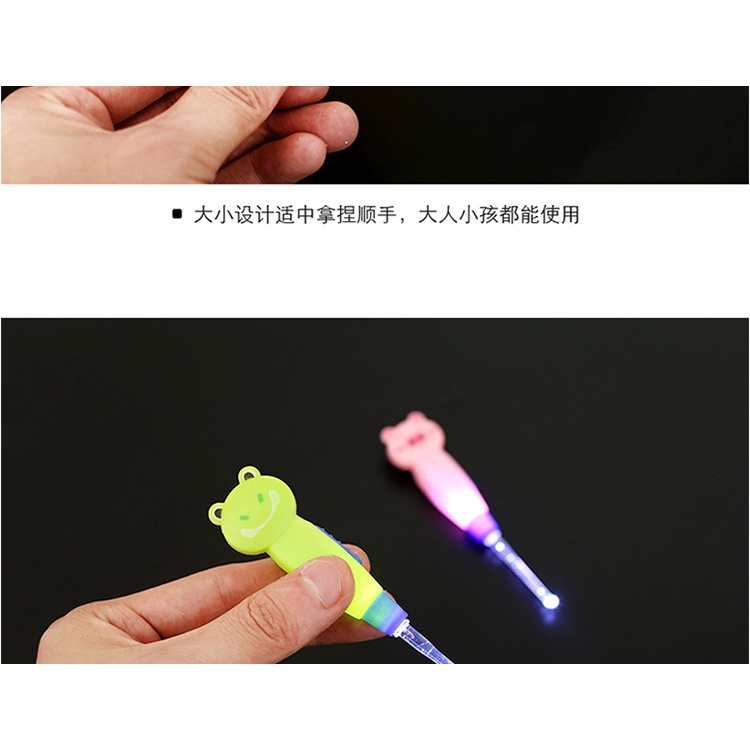 Bộ 2 dụng cụ lấy ráy tai có đèn dạ quang an toàn cho bé