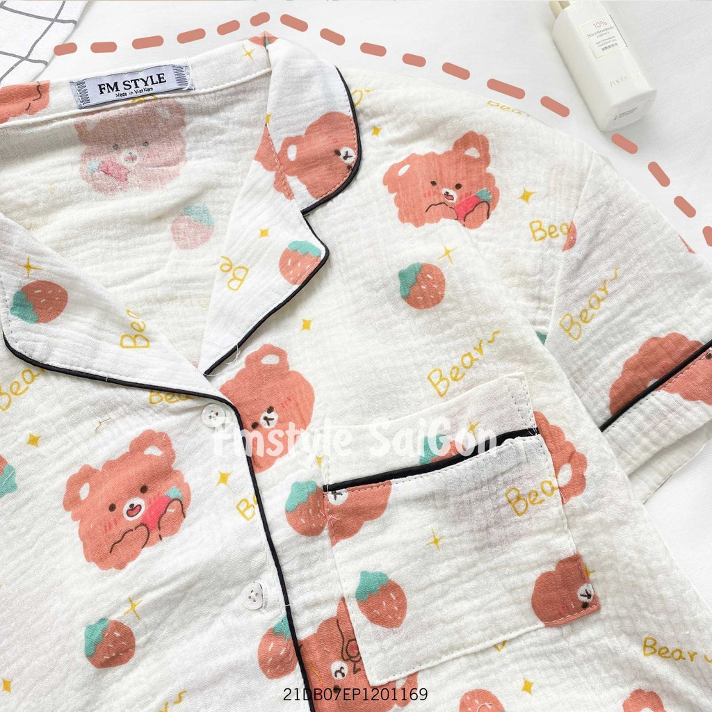 Bộ đồ ngủ nữ pijama, bộ mặc nhà chất xô cao cấp siêu mát nhiều họa tiết đáng yêu FMStyle SaiGon 21DB07EP1201 | BigBuy360 - bigbuy360.vn
