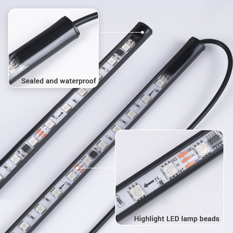 Đèn led SEAMETAL 24V cảnh báo gắn trang trí xe tải chiếu sáng 120cm 150cm 240cm phổ thông