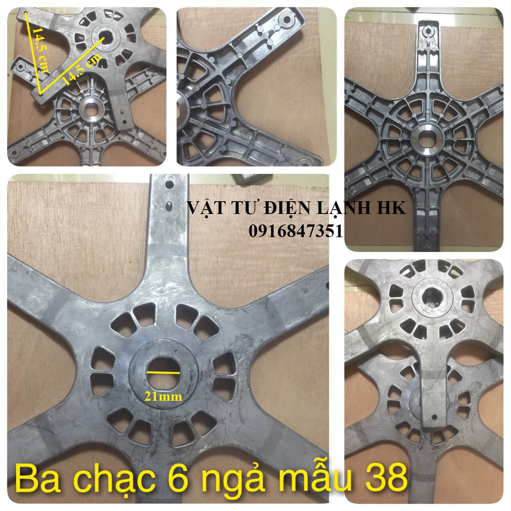 Chảng sáu ngả Máy Giặt các mẫu 35-38, Ba Chạc 6 Ngã - càng trục máy giặt