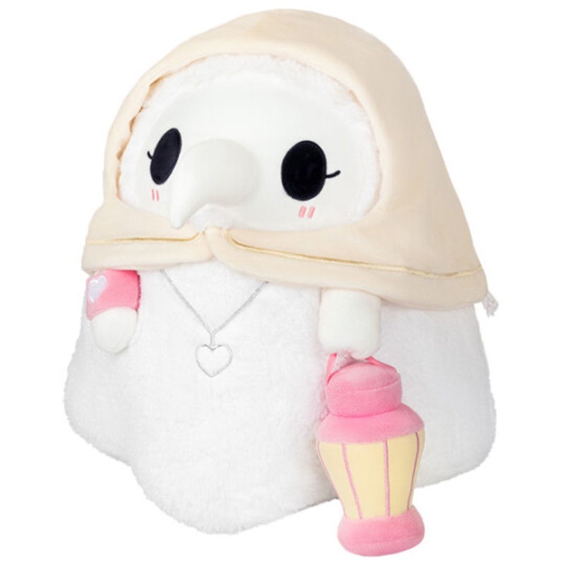 Thú nhồi bông hình bác sĩ màu đen đáng yêu  Fluffy Plague Doctor Plush Toys Glow in Dark Lantern Plush Toy Scp Foundation Plush Doll Gift for Kids Family Friends 
