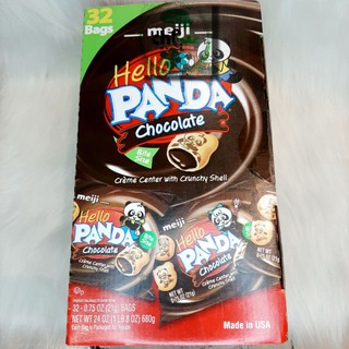 [Hỏa Tốc]Bánh gấu Meji hello panda 680g 32 gói 21g