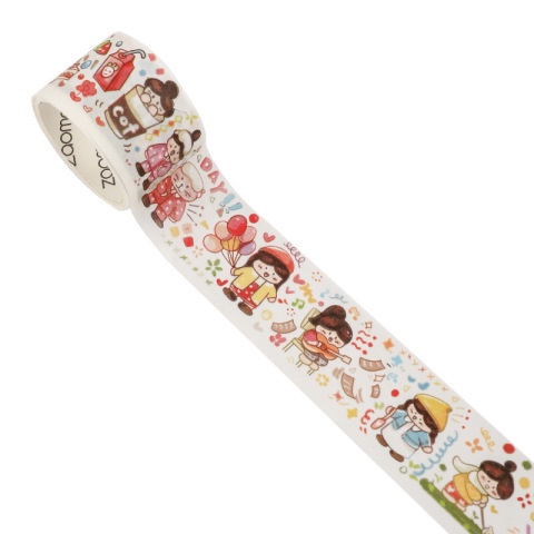 Băng keo Washi tape hoạt hình dễ thương - 3,5x35cm