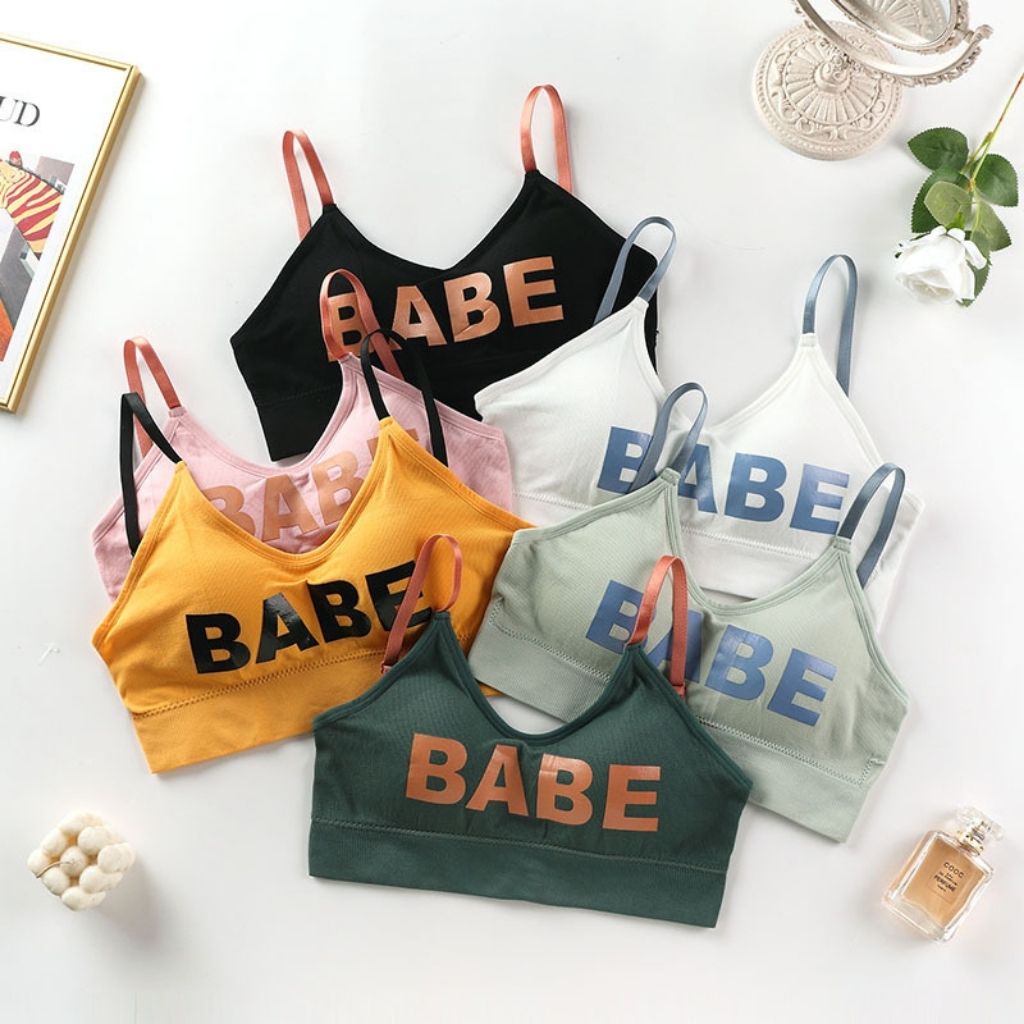 Áo bra nữ tập gym 2 dây hở lưng thể thao đẹp, áo ngực không gọng BaBe cá tính DOPICO B2890