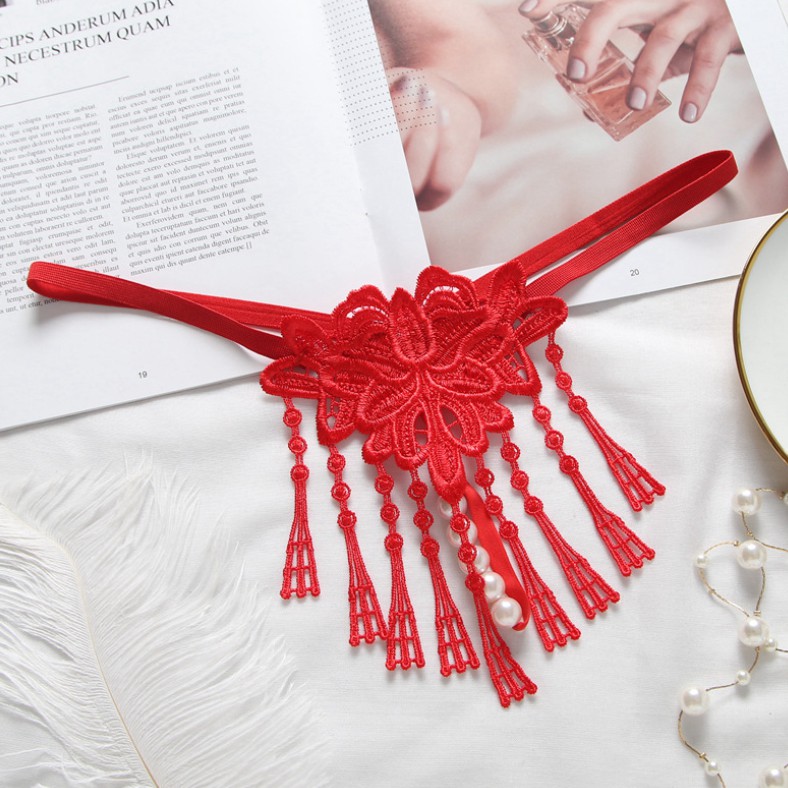 [Mã 12FASHIONSALE1 giảm 10K đơn 50K] [Che tên] Quần lót nữ tua rua đính hạt | BigBuy360 - bigbuy360.vn