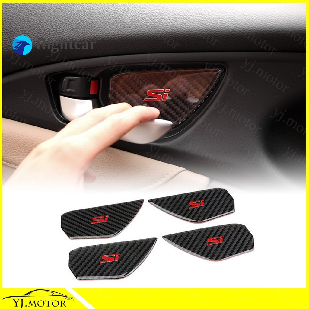 Miếng Dán Trang Trí Vô Lăng Xe Hơi Honda Civic Fc Bằng Sợi Carbon 3D