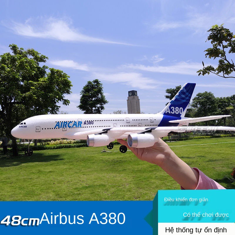 Máy bay điều khiển từ xa, tàu lượn cánh cố định, Airbus A380, người mới bắt đầu, không lái điện, mô hình