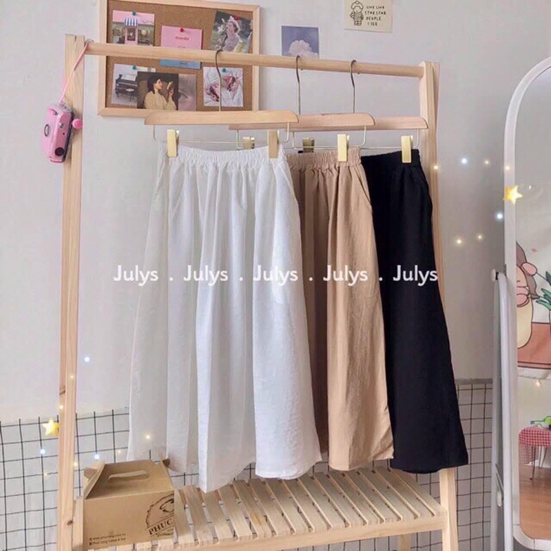 [GIÁ HUỶ DIỆT] Chân Váy Trơn Dáng Dài 3 Màu - Chân Váy Vintage Phong Cách Hàn Quốc(ảnh thật chụp gương)