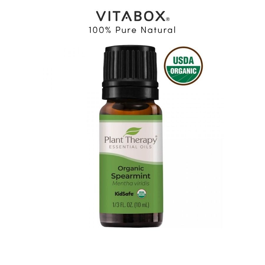 Plant Therapy - Tinh Dầu Bạc Hà Lục Hữu Cơ - Spearmint Organic KidSafe Essential Oil - 10mL