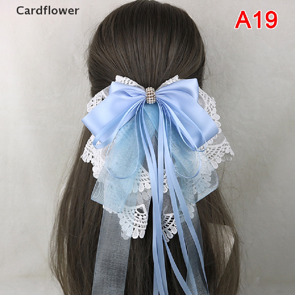 1 Kẹp Tóc Nơ Ren Hóa Trang Công Chúa Lolita