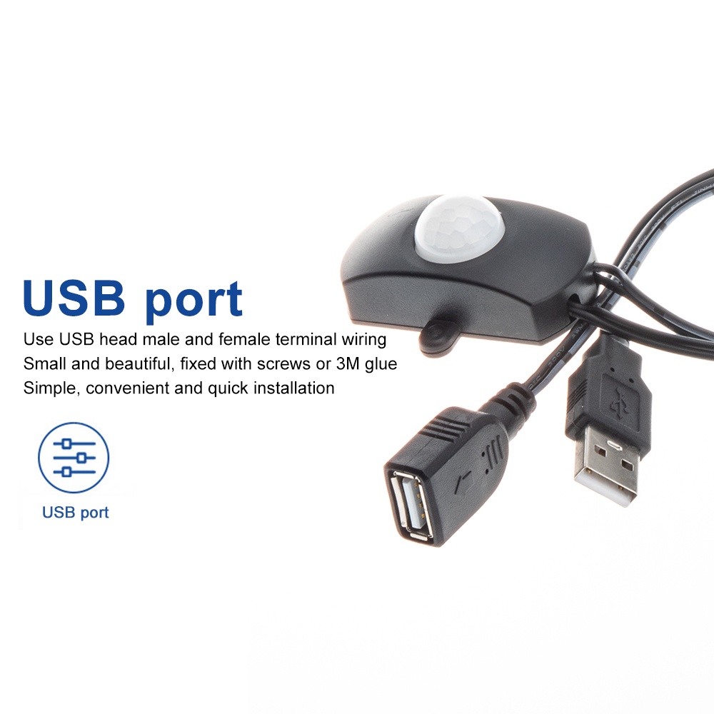 Thanh đèn cảm biến hồng ngoại DIYMORE cổng USB 5-24V 4A DIY chuyên dụng