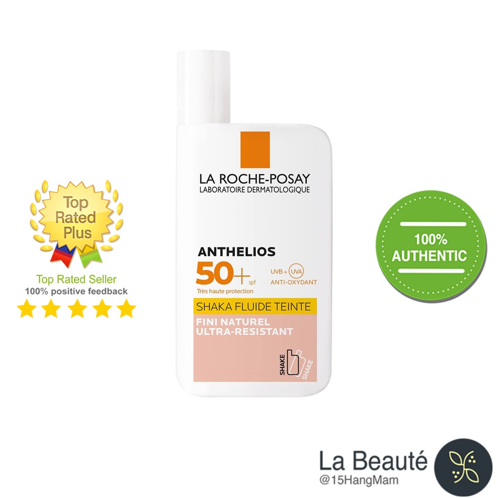 La Roche-Posay Anthelios Shaka Fluid SPF50+ Teinte - Kem Chống Nắng Có Màu 50ml