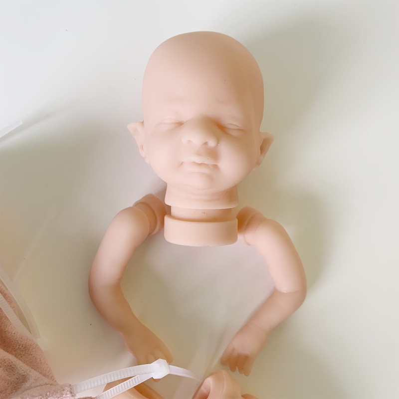 Bộ Phụ Kiện Đồ Chơi Búp Bê Sơ Sinh Bằng Silicone DIY Không Sơn