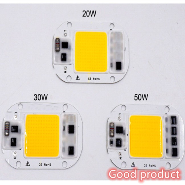 【In stock】 AC 220V 20W/30W/50W Free Driver High Pressure LED Chip COB Light Source