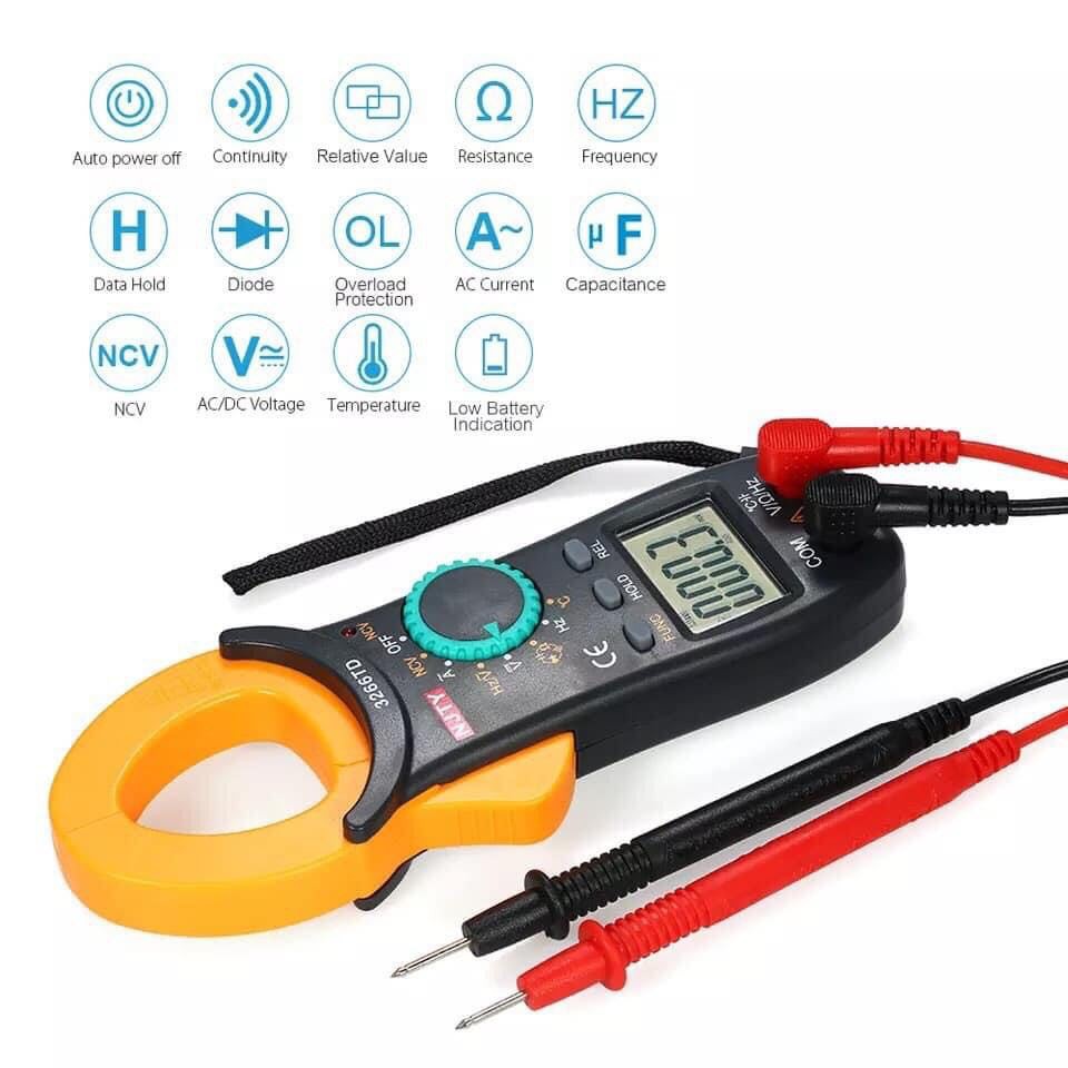 Kẹp Dòng NJTY 3266TD Đo Tụ,Tần Số, Nhiệt Độ,Điện áp, Nhiệt độ,.. Rất Chính Xác Và Thông Dụng Nhất Hiện Nay ..