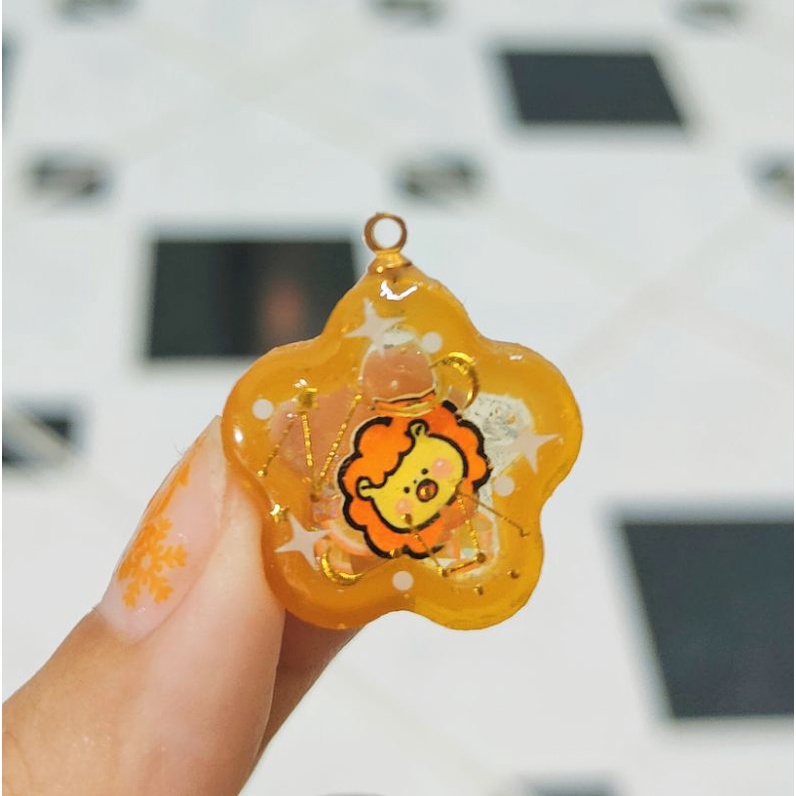 Móc khóa shaker mini: hoa và sao