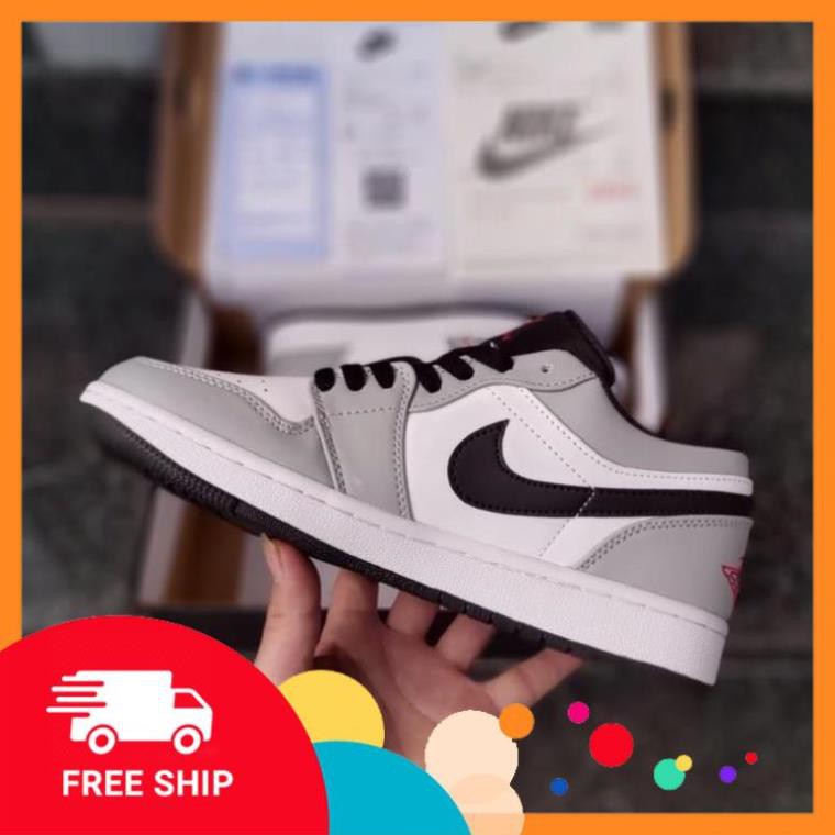 [FREESHIP- BẢO HÀNH 12 THÁNG] GIÀY THỂ THAO NAM NỮ JD XÁM CHỈ ĐỎ THẤP CỔ HOT TREND FULL BOX BILL | BigBuy360 - bigbuy360.vn