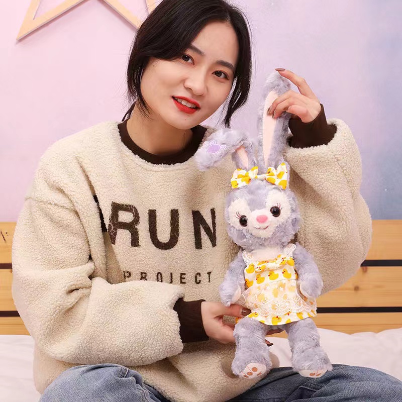 Thú nhồi bông hình chú thỏ hồng dễ thương