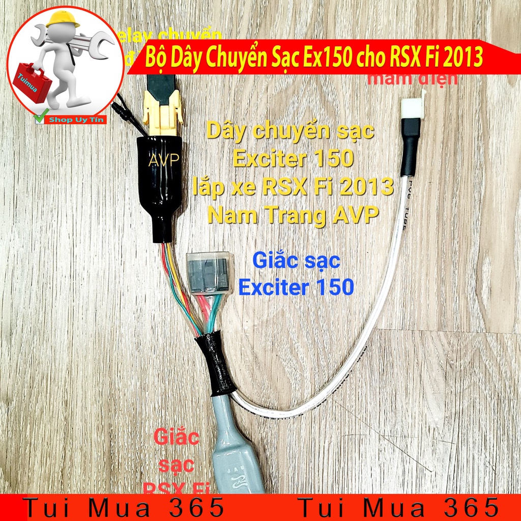 Bộ dây chuyển sạc Exciter 150 cho Honda RSX Fi