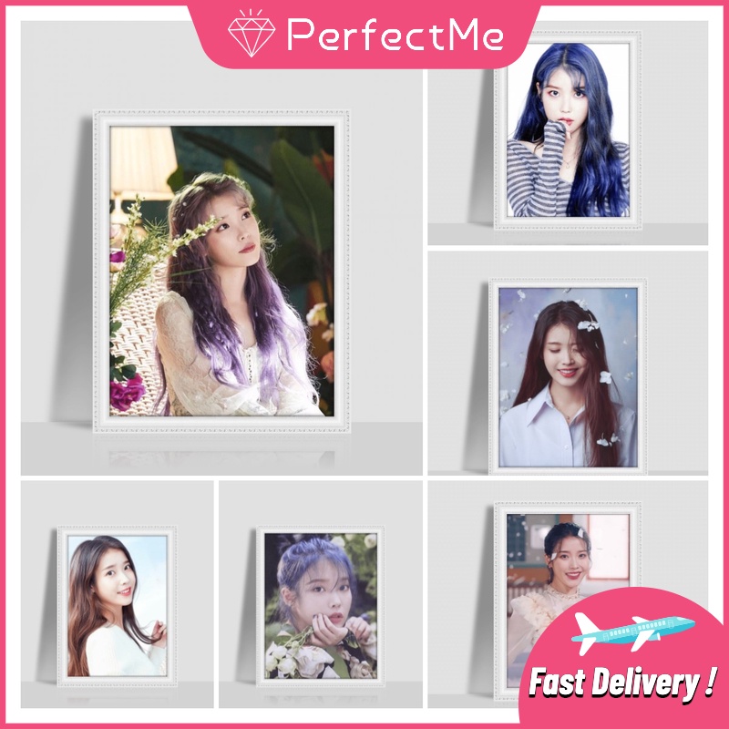 Bộ tranh đính đá 5D họa tiết nữ thần IU độc đáo kích thước 30x40cm