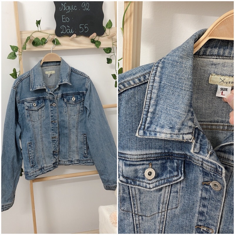 Áo khoác bò khoác jean siêu đỉnh dưới 65 kg
