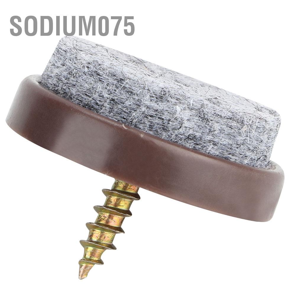 Sodium075 50Pcs Furniture Feet Felt Nail Cabinet Table Sofa Chair Leg Non-Slip Pad Floor Protector