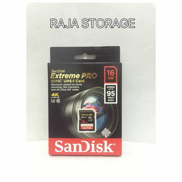 Thẻ Nhớ Sandisk Sdhc Extreme Pro 16gb (95mb / S)