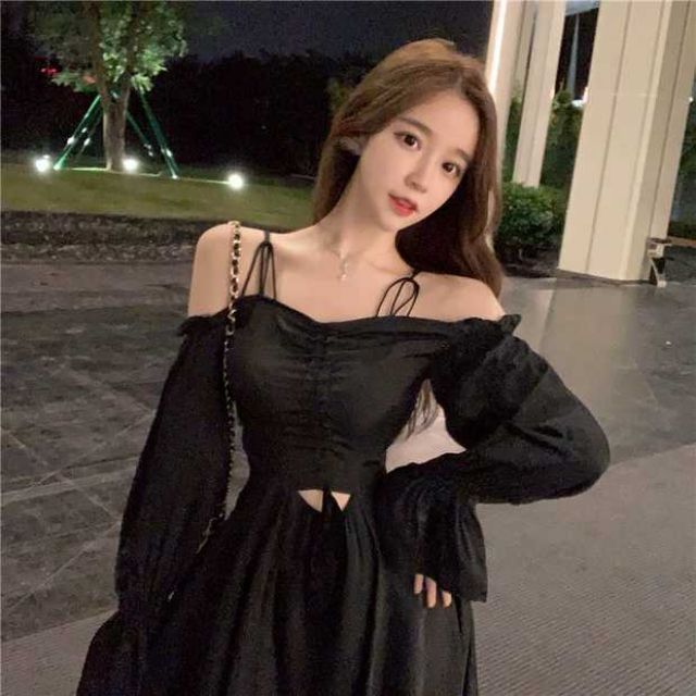 ĐẦM DÂY RÚT QUYẾN RŨ ULZZANG | BigBuy360 - bigbuy360.vn