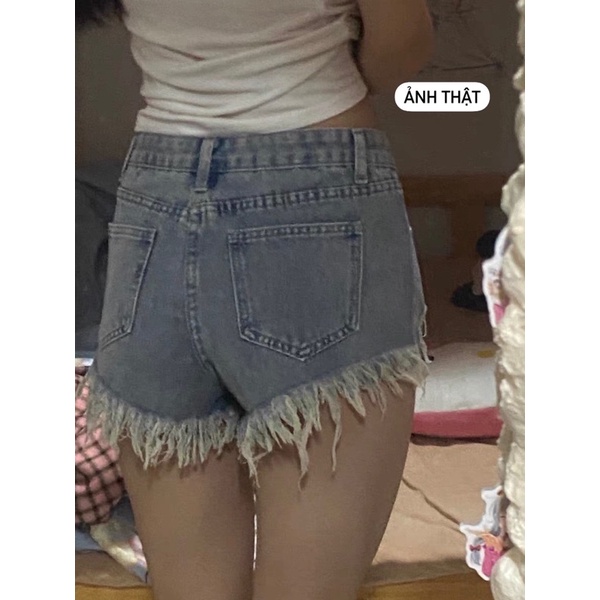 DORÉE - Quần jeans ngắn phối rách đang HOT bên Trung