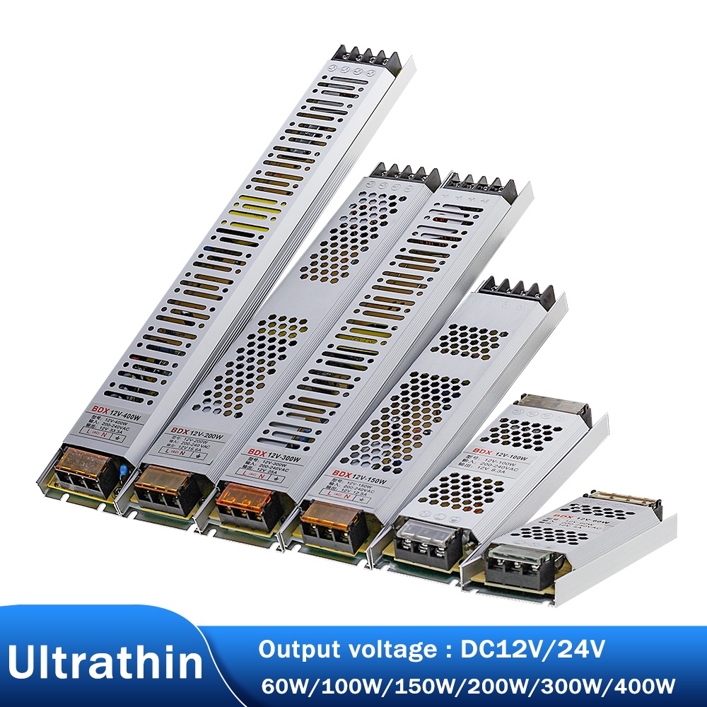 Bộ Biến Áp Dây Đèn LED 60W 100W 150W 200W 300W 400W DC12V DC24V