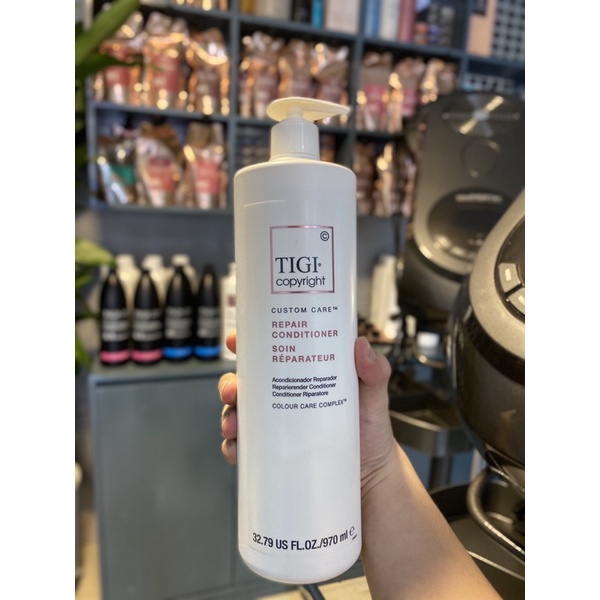 DẦU GỘI XẢ PHỤC HỒI TIGI CUSTOM CARE REPAIR 970ML Dòng Copyright cao cấp của TIGI