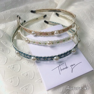 Cài tóc thêu hoa đính ngọc nàng thơ-handmade