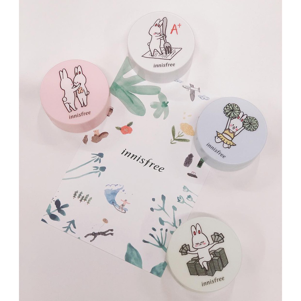 [NEW 2019] Phấn Phủ Dạng Bột Innisfree No Sebum Happy Bunny Cheering Edition Mineral Powder