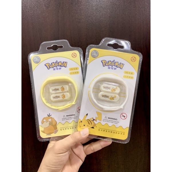 Vòng đeo tay Pokemon chống muỗi dành cho trẻ em