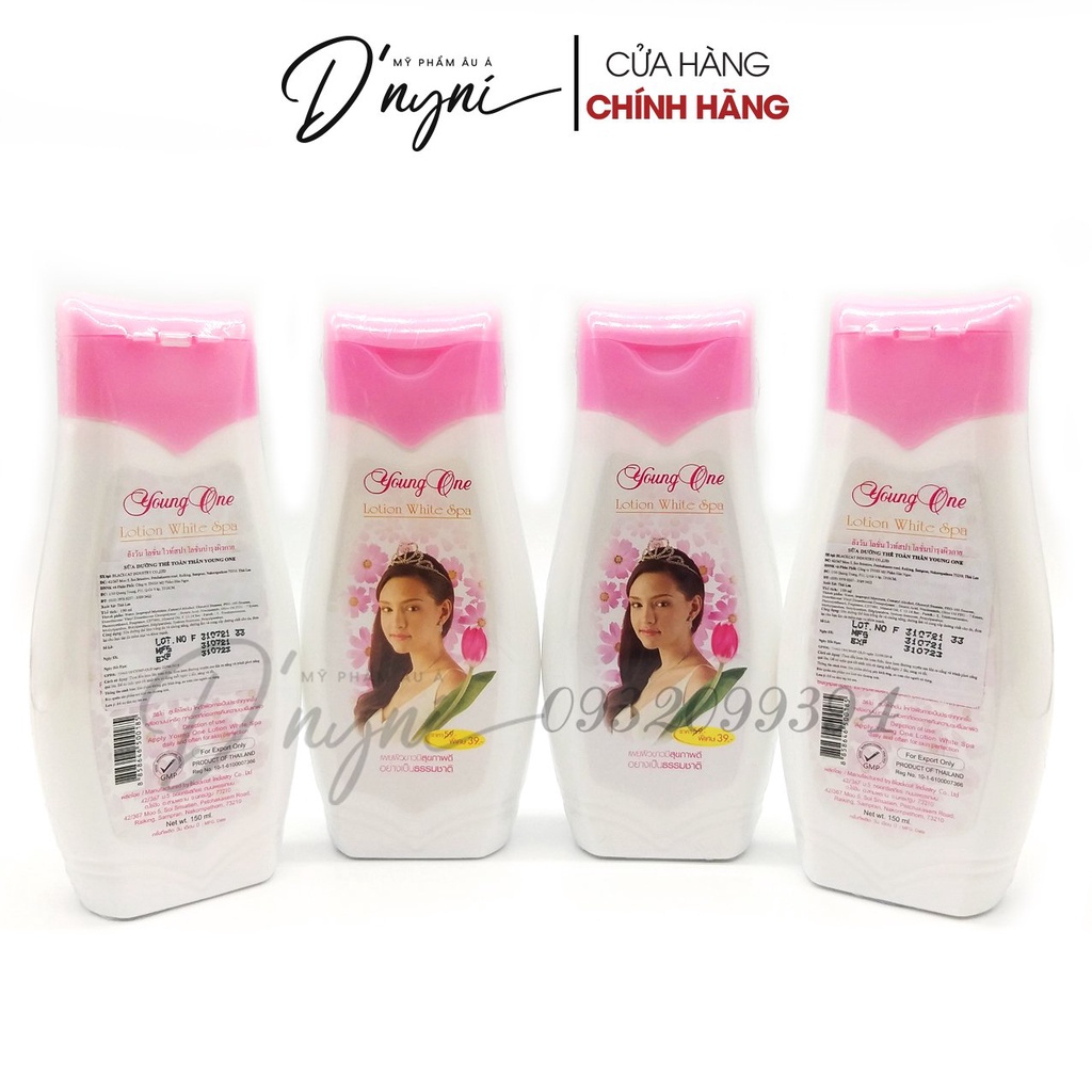 Lotion Sữa Dưỡng Thể Toàn Thân Cô Gái Tóc Xù White Spa Young One 150ml Thái Lan