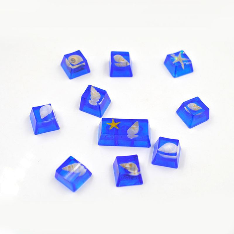 1 Bộ Khuôn Silicone Làm Nắp Bàn Phím Cơ Thủ Công Bằng Epoxy Uv