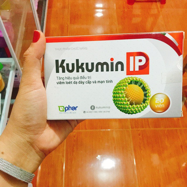 Kukumin IP – Hỗ trợ điều trị viêm loét dạ dày – tá tràng (Hộp 20 viên)