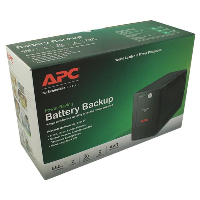 Bộ lưu điện APC Back-UPS 650VA 325W, 230V, AVR, Universal Sockets BX650LI-MS Chính Hãng - BH 24 tháng