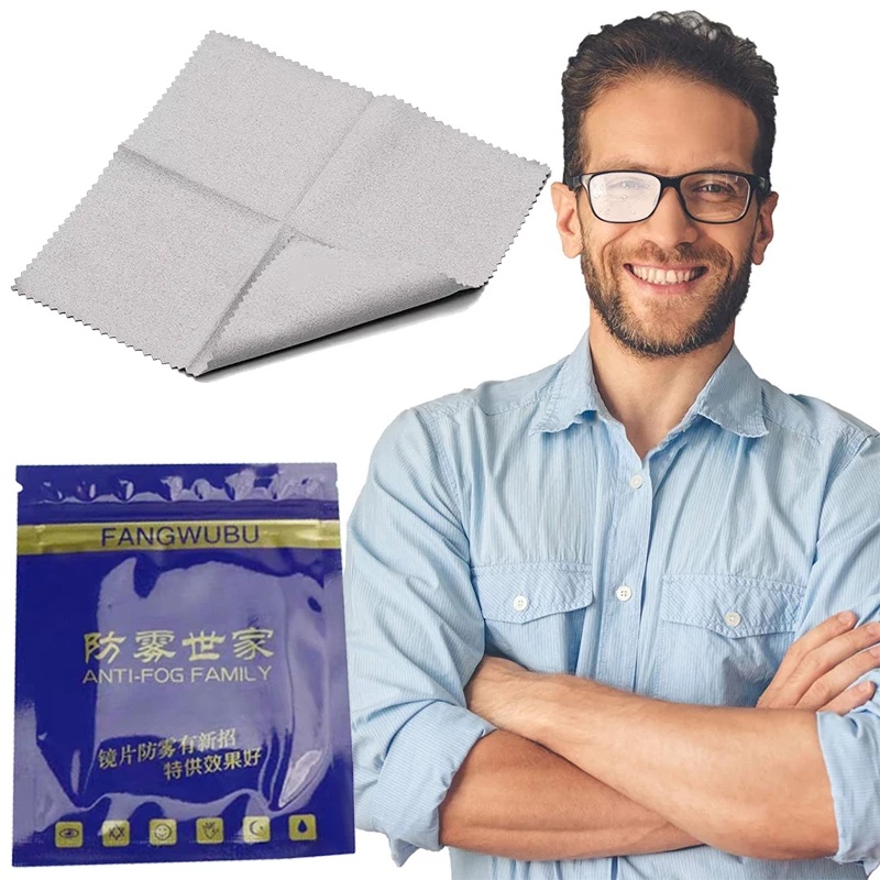 Túi khăn lau kính/ màn hình điện thoại bằng nano chống sương mù có thể tái sử dụng