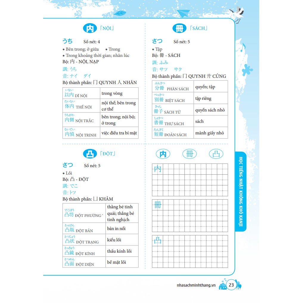 Sách - Học tiếng Nhật không khó - KANJI Tặng Kèm Bookmark