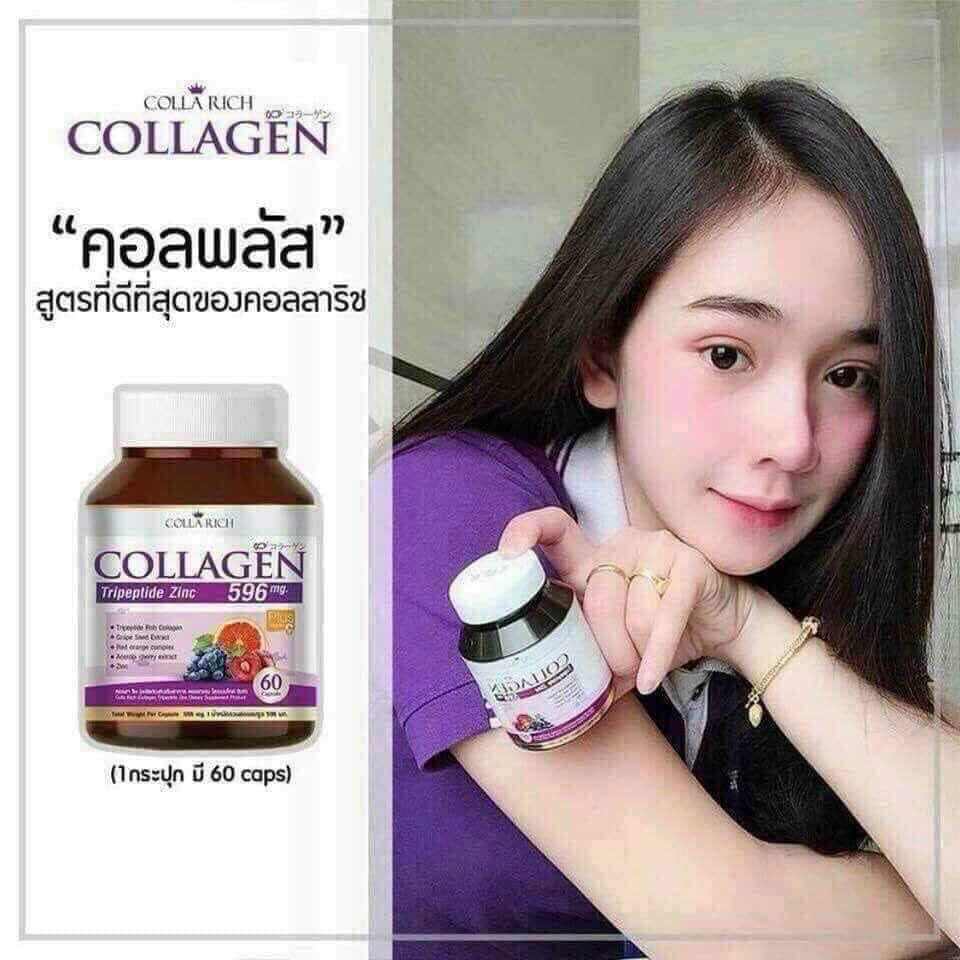 Hộp 60 viên collagen trắng da Collarich Thái Lan