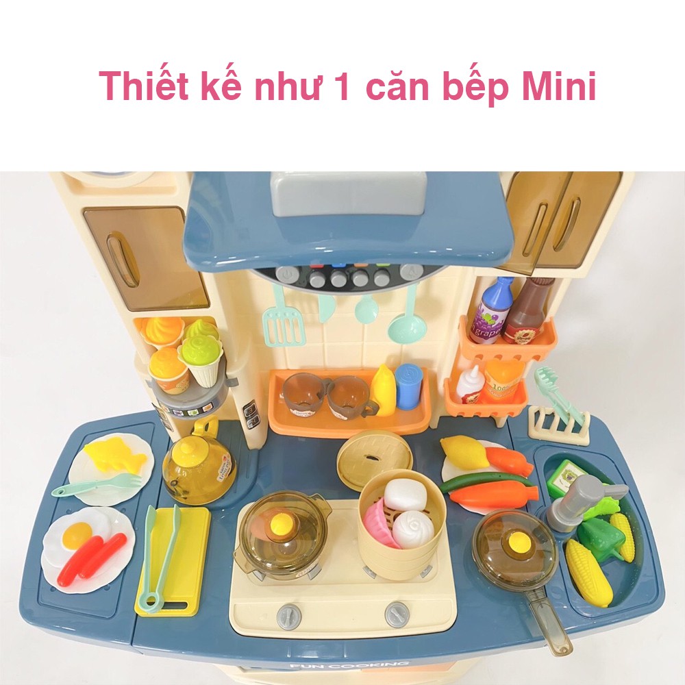 Bộ đồ chơi nấu ăn cỡ đại babyhop kèm 65 chi tiết sáng tạo cho bé 3 đến 12 tuổi