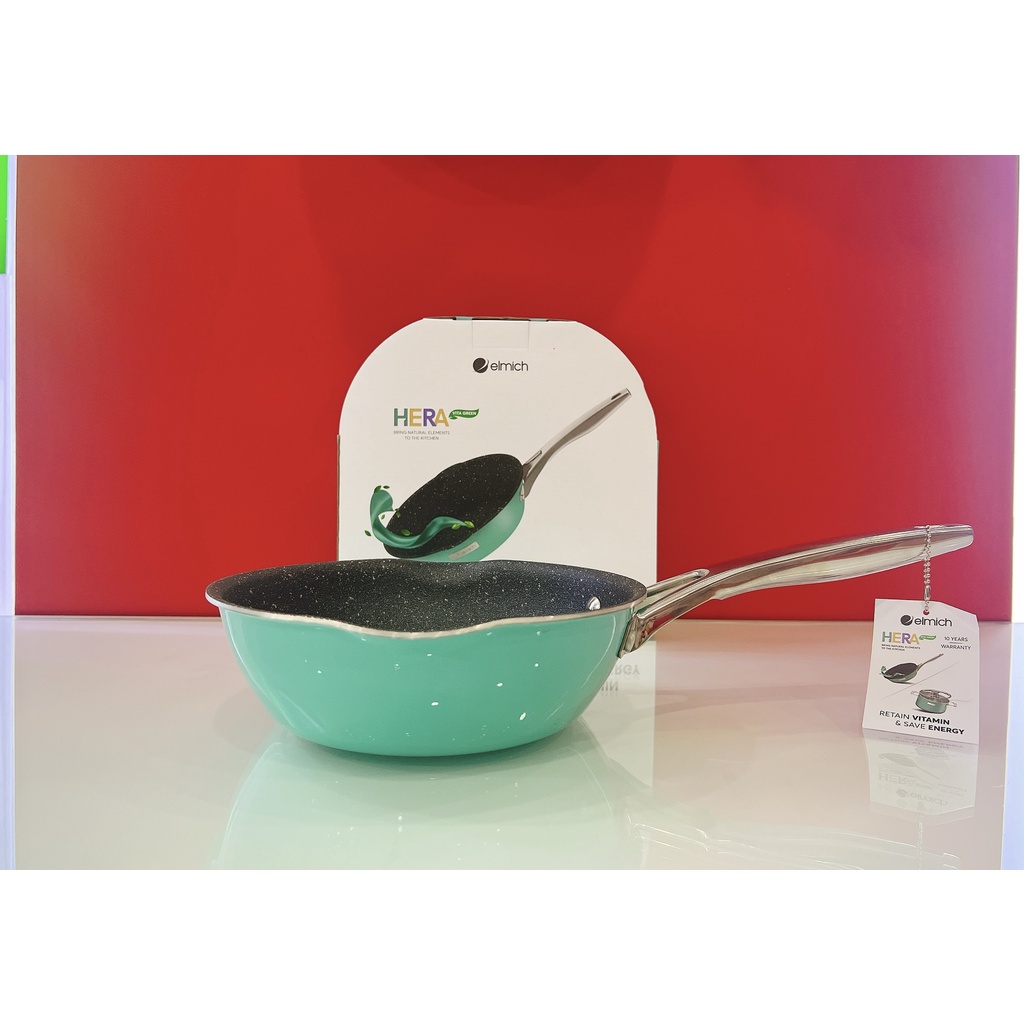Chảo Inox liền khối Elmich Hera EL-8105 size 20cm, 24cm, 26cm, 28cm