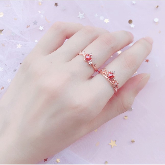 Nhẫn Công Chúa Dáng Hở Xinh Xắn Thời Trang