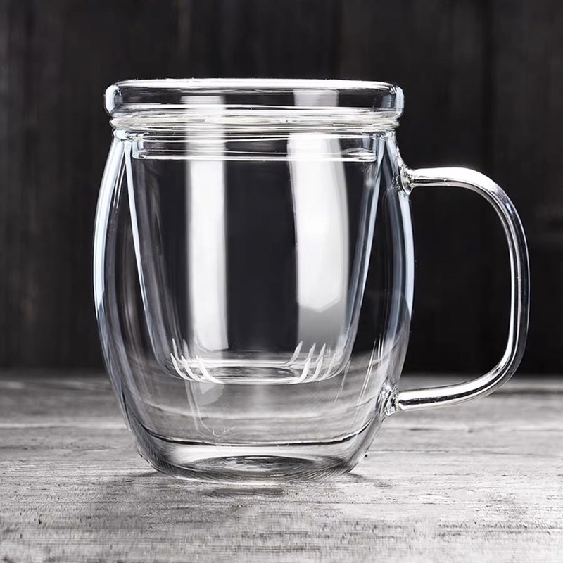 Cốc pha trà có phần lọc thuỷ tinh chịu nhiệt 500 ml - CL3