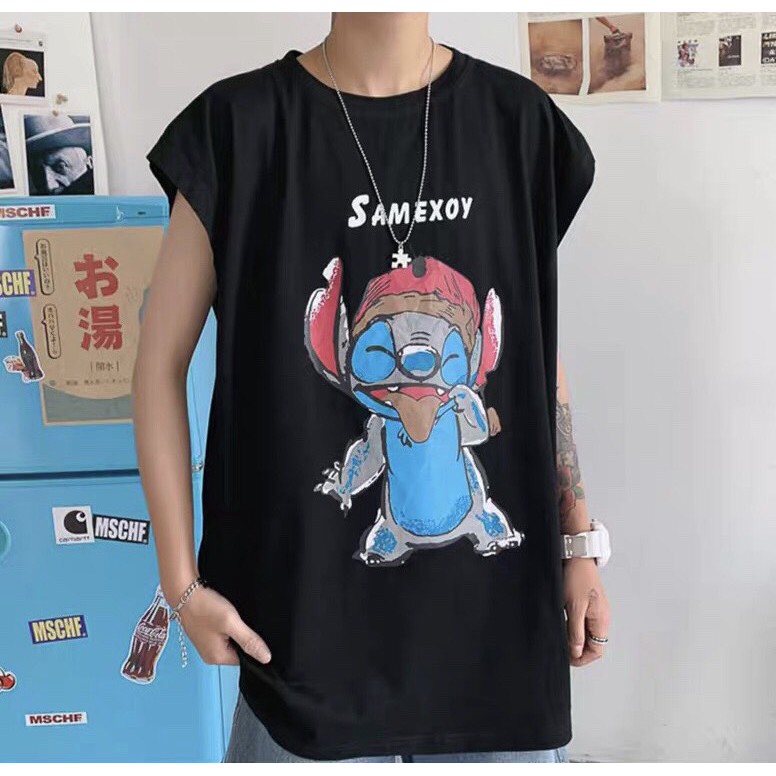 [Mã FAMAYWA giảm 10K đơn 50K] Áo thun tanktop Wind unsiex form rộng Hoạt Hình sát nách nam nữ oversize ulzzang | BigBuy360 - bigbuy360.vn