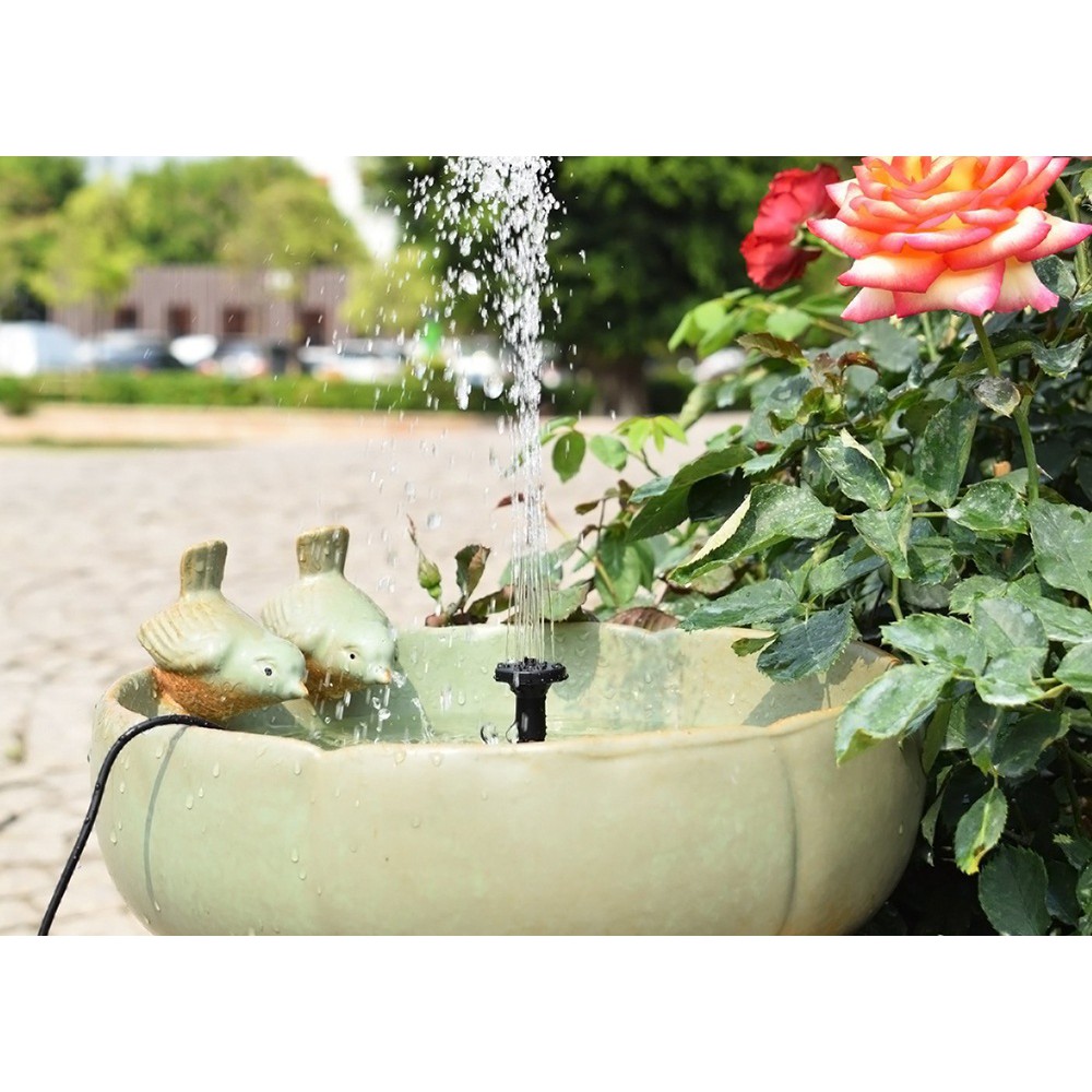 Set đài phun nước có máy bơm dùng năng lượng mặt trời chất lượng cao